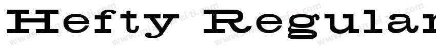 Hefty Regular字体转换